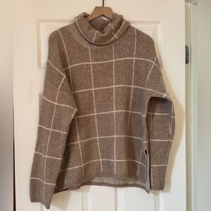 Madewell Checkered Turtleneck Sweater